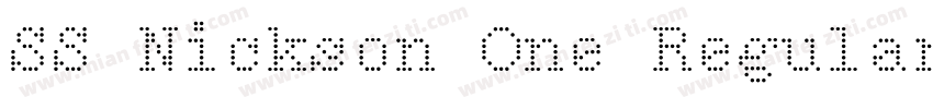 SS Nickson One Regular字体转换
